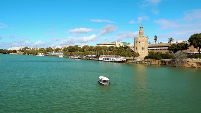 Torre del Oro (Tower of Gold) in Seville, Spain
