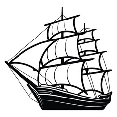 sailing ship vector illustration ©  TOWHIDUL ISLAM