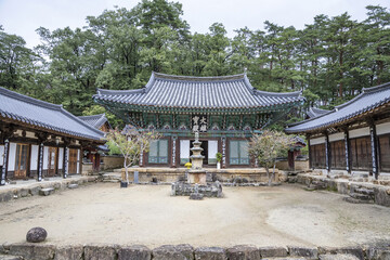 Fototapeta premium 삼층석탑,대웅보전,불영사,하원리,울진군,경북