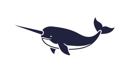 Narwhal Silhouette Icon © nia