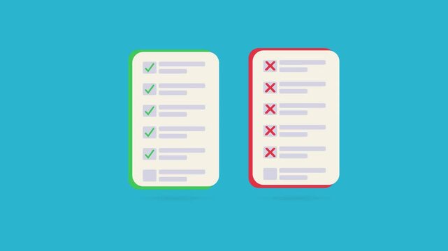 Do vs Don&rsquo;t Checklist Comparison Business Rules Guide Success vs Failure Concept