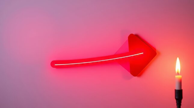 pink arrow