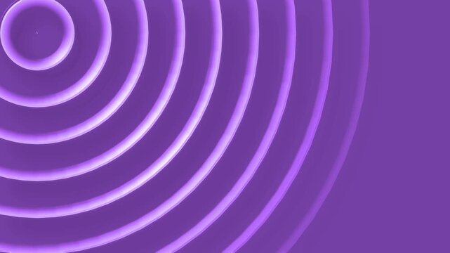 Soft concentric rings background animation, Concentric circular waves radiating from top-left corner on a minimalist