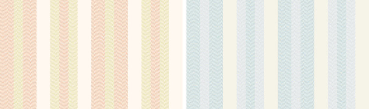 Herringbone pattern set.fashion for textile design.colorful textured vertical retro stripes for dress or other summer textile print.