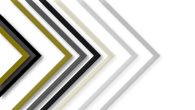 Layered chevron arrows background animation, Abstract chevron arrows pointing right in layered animated