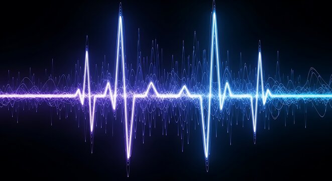 Heart Rate Pulse Line Medical Technology.