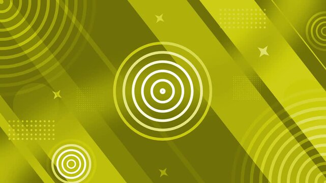 Geometric concentric circles background animation