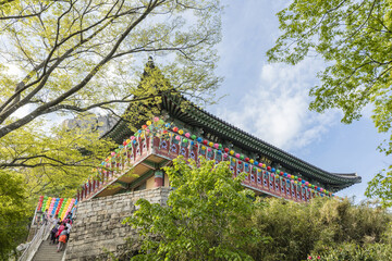 Naklejka premium 계단,연등,보리암,상주리,남해군,경남