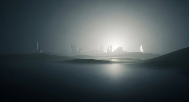 Abstract atmospheric landscape