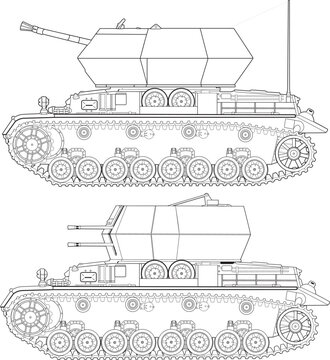 german_ww2_self_propelled_aa_gun_ostwind_wirbelwind_side_view_set.eps
