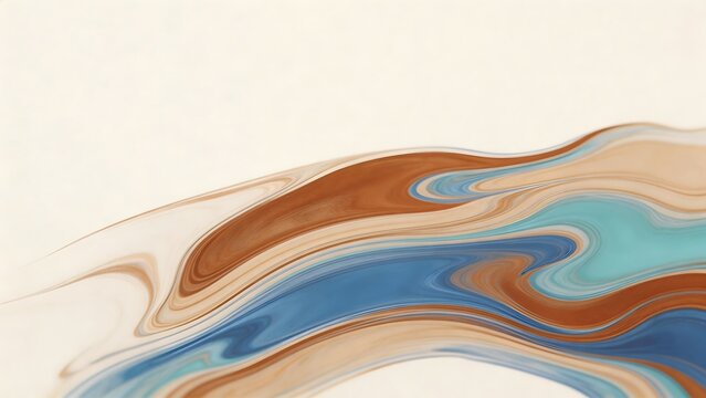 Abstract fluid color swirl