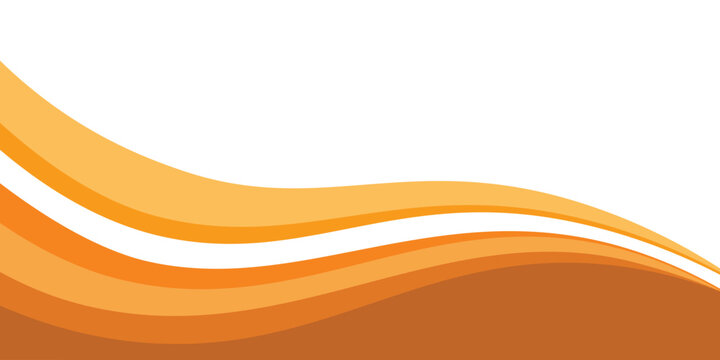 Abstract orange wave background with flowing curves and warm vibrant design