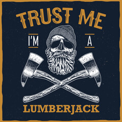Lumberjack Illustration © GalastyX