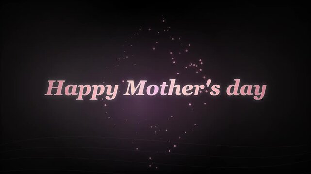 Decorative happy mothers day text suitable for greeting cards, social media posts, and promotional materials. Perfect for celebrating moms with style.