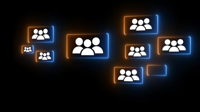 Niche marketing and personalization concept. Marketing segmentation strategy and consumer analysis. Marketer using laptop computer to analyze target customer data. 4K motion video animation.