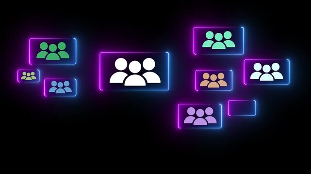 Niche marketing and personalization concept. Marketing segmentation strategy and consumer analysis. Marketer using laptop computer to analyze target customer data. 4K motion video animation.