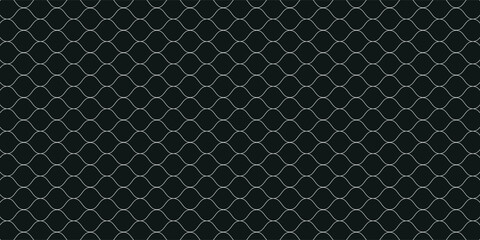Fishing net seamless pattern. Soccer and football gates mesh. Fishnet texture. Basketball hoop and hockey net pattern. Sportswear texture. Chain link fence. Vector illustration on black background. © Aldi mustofa
