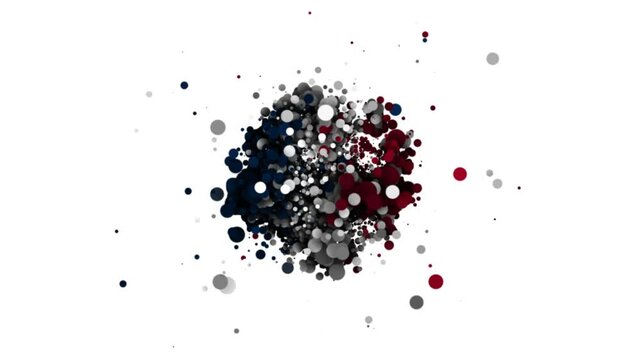 United Kingdom Flag Icon Forming from Particles Animation