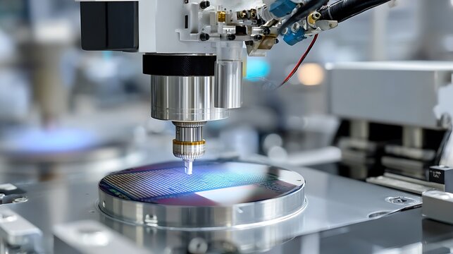 Automated Semiconductor Wafer Inspection and Manufacturing Process.