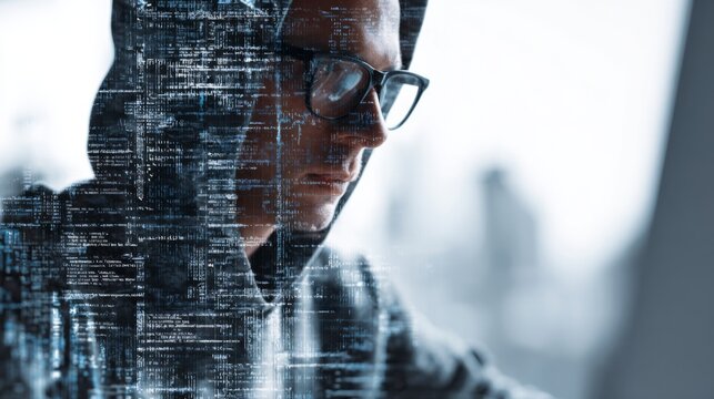 Digital Programmer Coding with Lines of Code in a Modern Environment, Showcasing Technology and Innovation in Software Development
