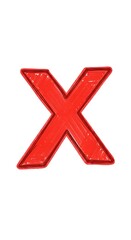 Obraz premium Red X Symbol - A Bold and Simple Visual Representation.