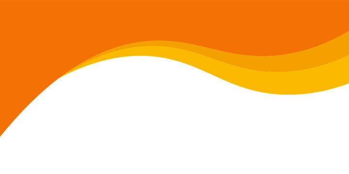 Abstract Orange Wave Background Banner With Yellow Curves For Modern Design And Marketing