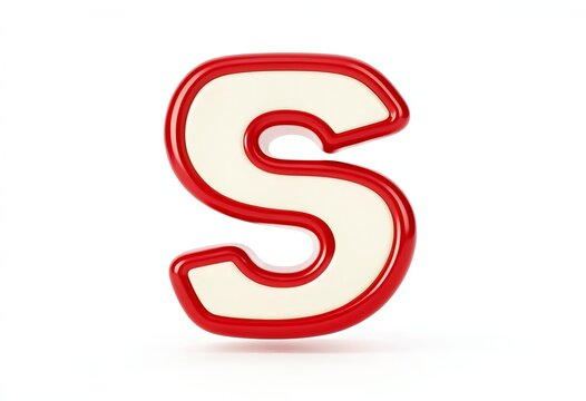 Shiny 3d red paragraph symbol and legal sign illustration featuring a metallic number shape for business law design and justice concept logo