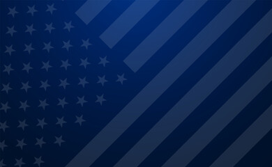 USA flag background, United States patriotic stars and stripes pattern design © dlyastokiv
