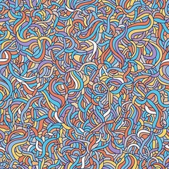 Fototapeta premium Colorful Wavy Lines Abstract Pattern