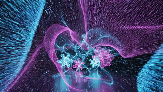 Holographic Projections of Cyan and Magenta Energy