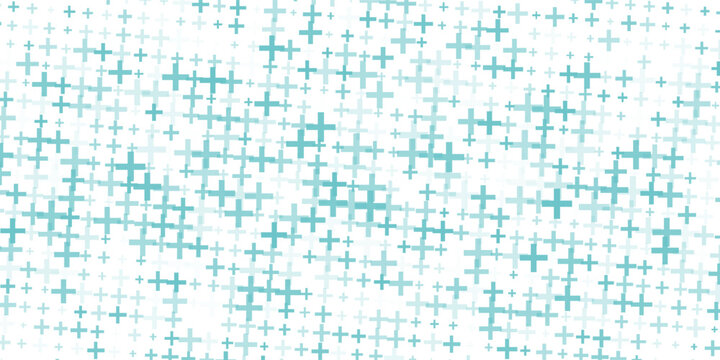 Medical healthcare seamless background. Green blue cross pattern. Repeating plus symbol wallpaper. Vector hospital pattern. Tech backdrop for presentation, banner, booklet, brochure, leaflet, poster