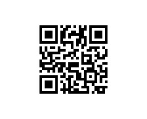 Fototapeta premium QR code black and white isolated on white background