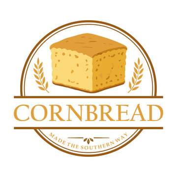 Cornbread logo vector in circle