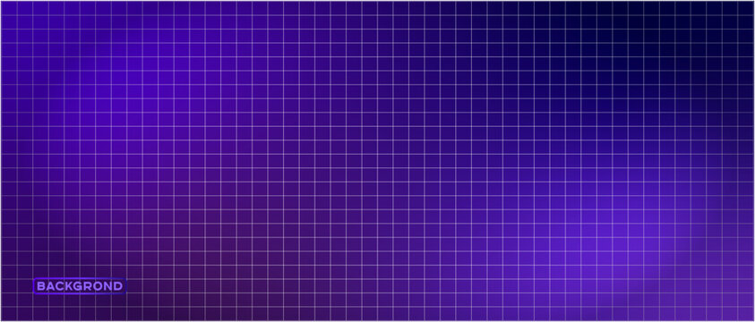 Purple neon type wireframe background. Abstract digital grid and soft light effects design . Vector illustration transparent background
