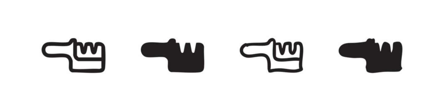 Knife Sharpener Icon Set in Various Styles, Outline, Solid, and Hand-drawn for Kitchen Tools
