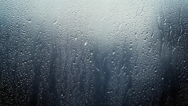 water droplets on foggy window