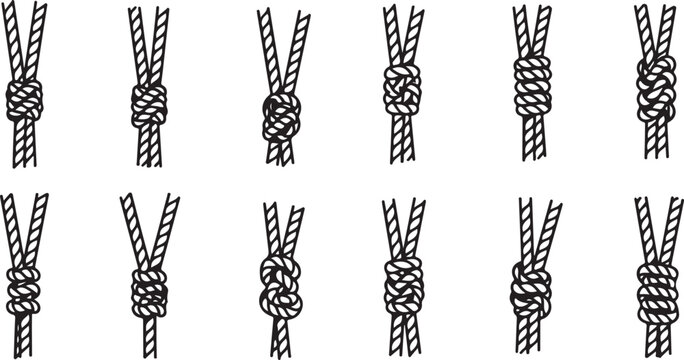 Hand drawn vector set of dna double helix strands Vector
