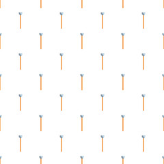 Naklejka premium Repeating pattern of simple magical wands on a white background