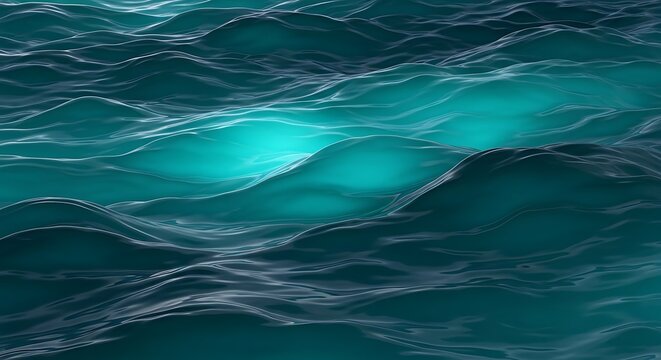 Abstract ocean waves a study in turquoise and deep blue tones
