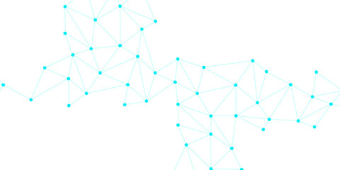 Abstract connection on white background. Network technology background with dots and lines for desktop. Abstract science background with connecting nodes and lines. Technology abstract white digital.  © NoOne