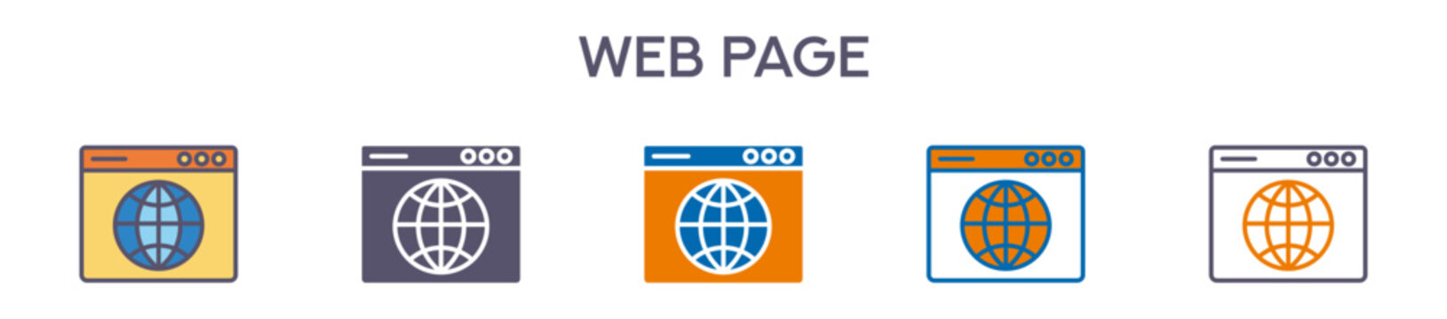 Web Page Element For Design Graphic - Multi Styles