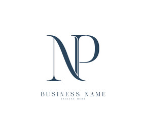 Initial letters NP logo design vector © iDesigner