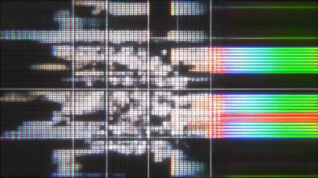 glitch, grid, screen, error, digital