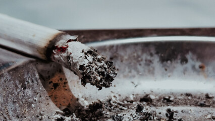 Cigarette butt in ashtray © Dian