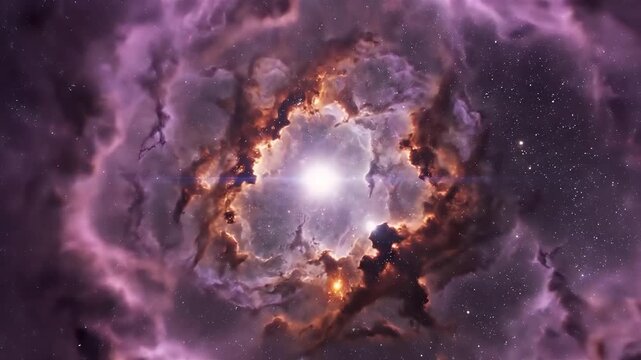 Majestic Nebula Birthplace in Cosmic Space