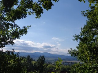 Fototapeta premium clouds and trees