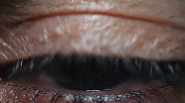 Detailed Human Iris Macro Close-Up