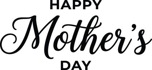 Happy Mothers Day typography sign for festive greeting cards and social media marketing design projects now © HELP ME
