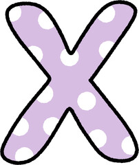 Fototapeta premium Alphabet dots
