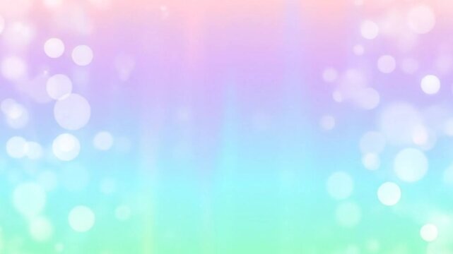 Soft pastel background with floating bokeh lights, creating a dreamy and artistic visual
